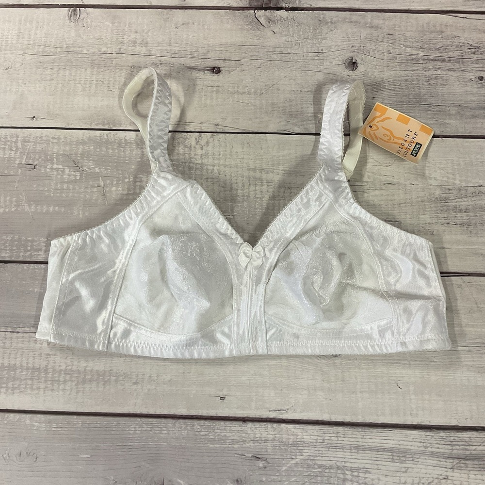 Amoena Mastectomy Bra Womens 38A White #2127 Wireless NEW